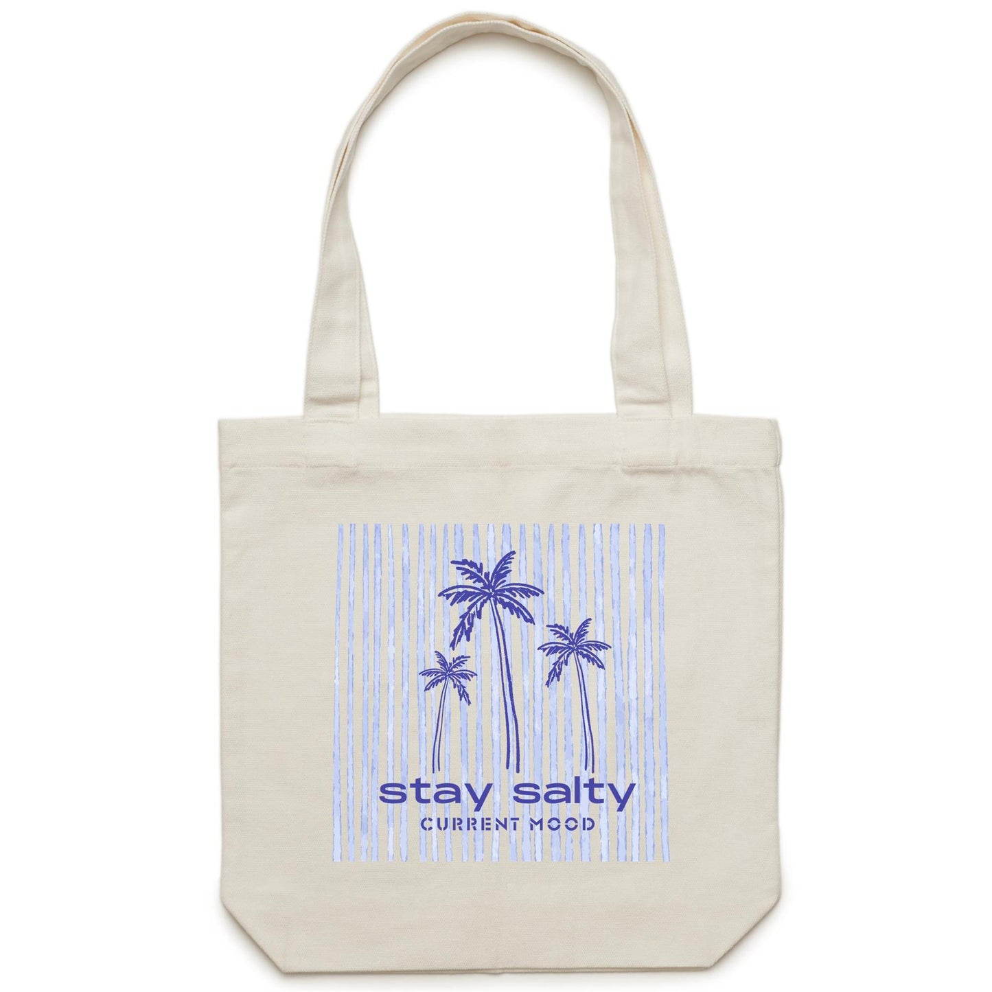 Current Mood 'STAY SALTY' - Carrie - Canvas Tote Bag
