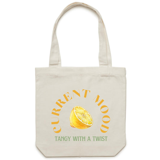 Current Mood 'TANGY WITH A TWIST' - Carrie - Canvas Tote Bag