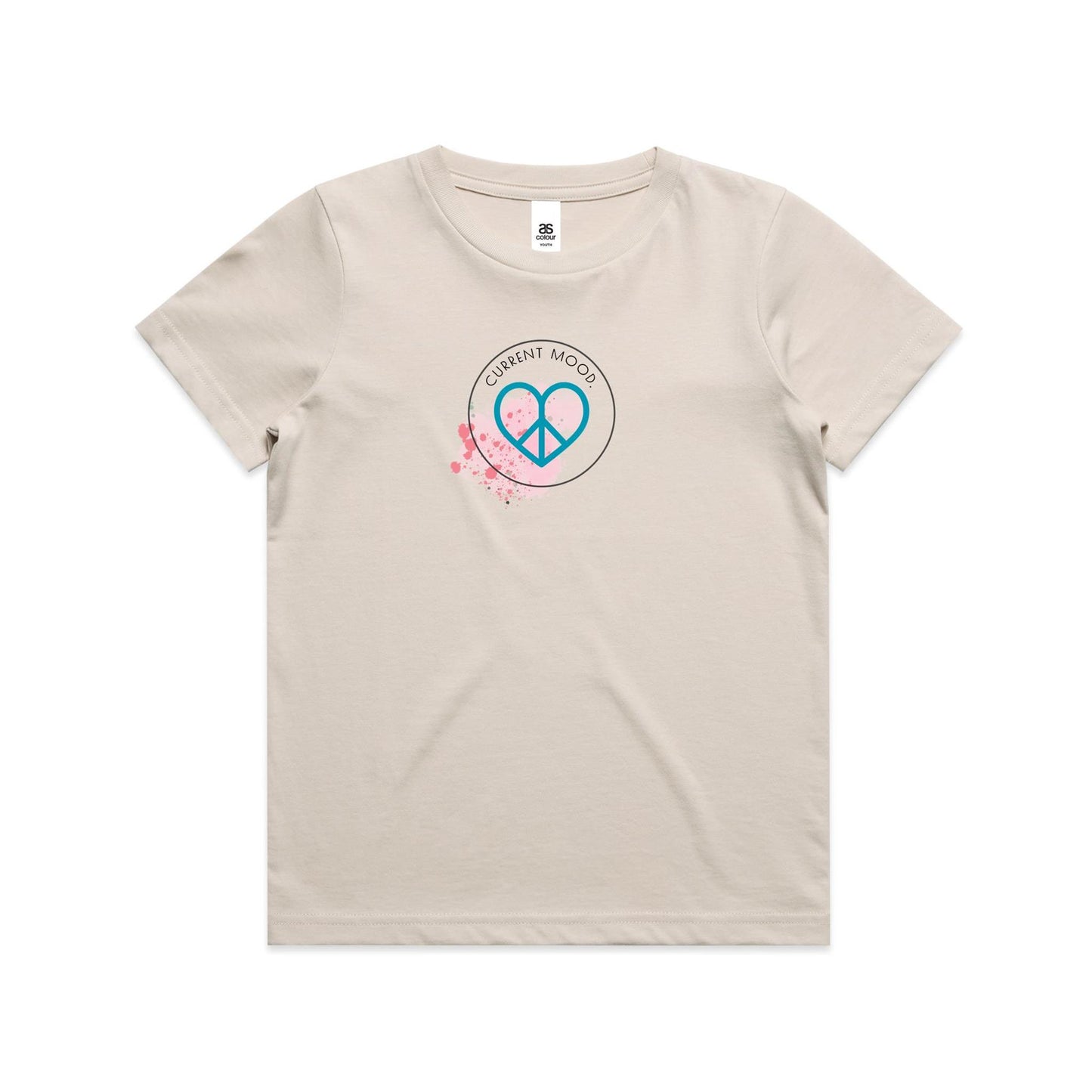 Current Mood 'PAINTED HEART' Youth Tee