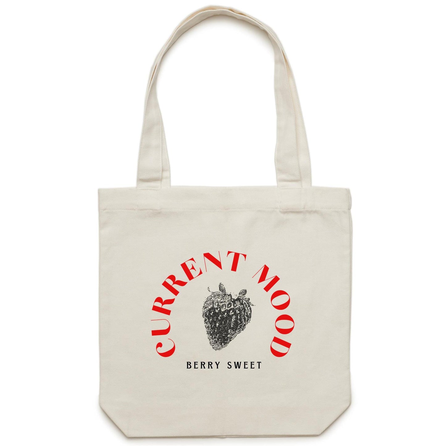 Current Mood 'BERRY SWEET STRAWBERRY' - Carrie - Canvas Tote Bag