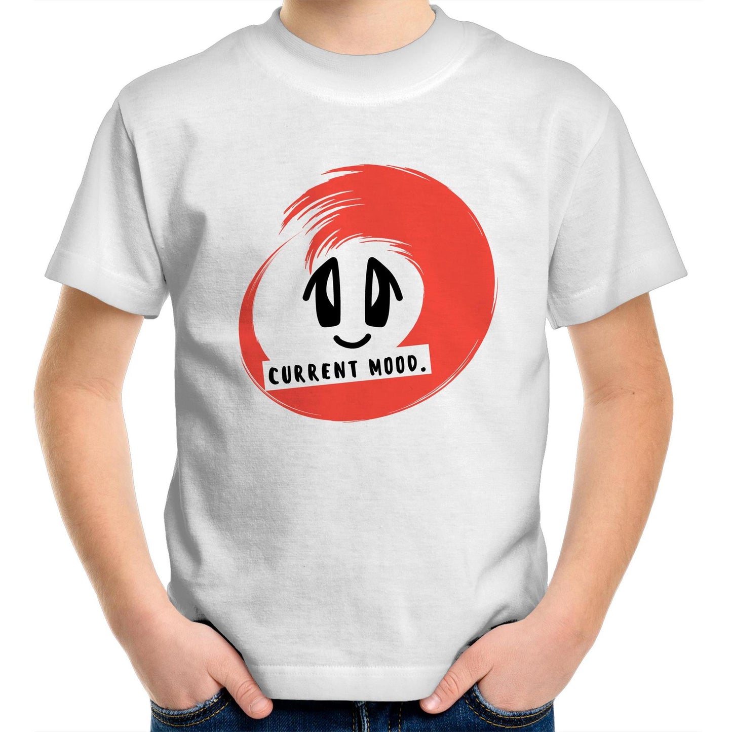 Current Mood 'RED CM EMOJI' Youth Tee