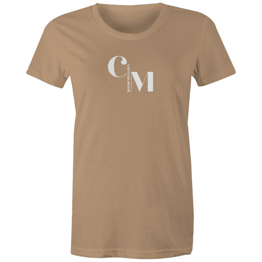 Current Mood 'CM WHITE LOGO' - Women's Tee