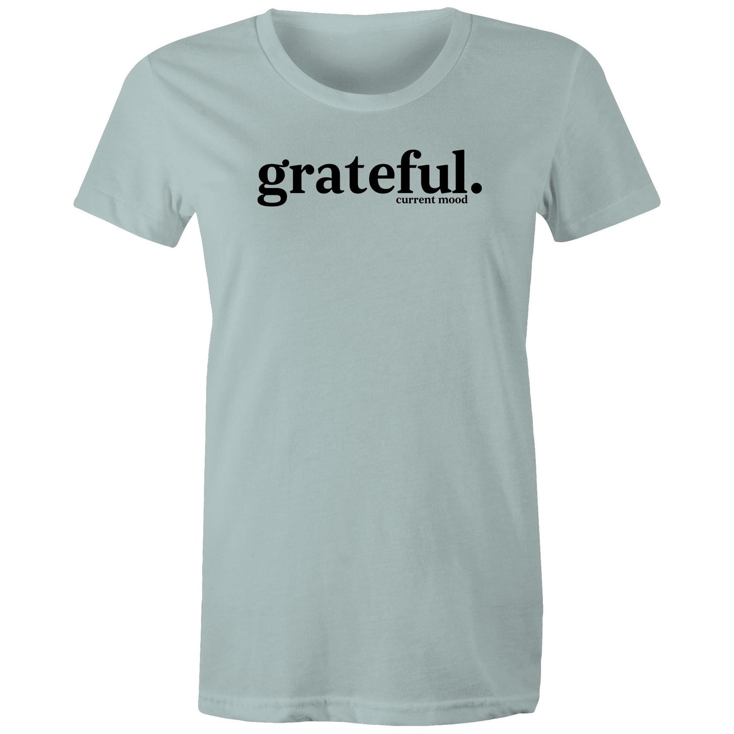 Current Mood 'GRATEFUL BLACK LOGO' Women's Tee