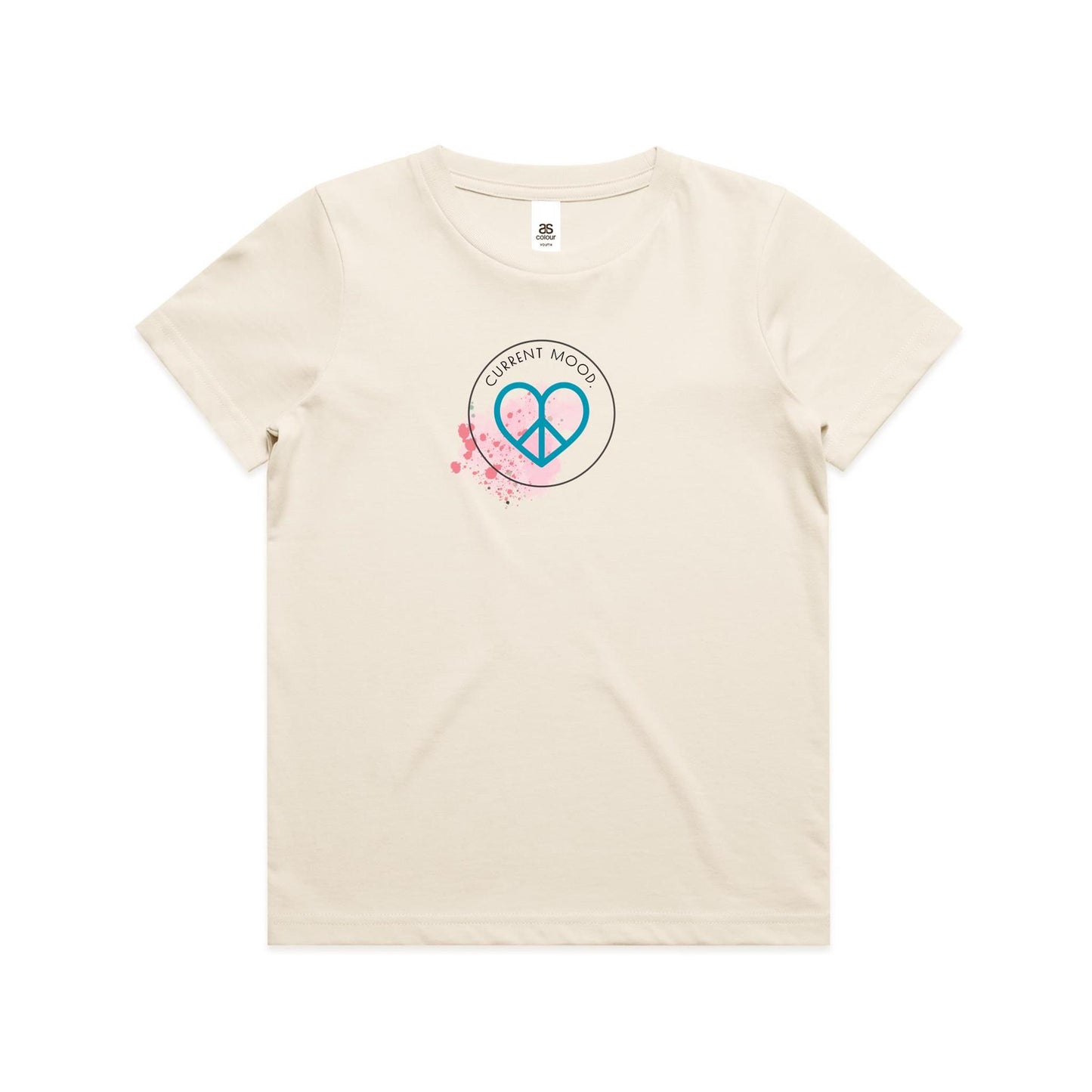 Current Mood 'PAINTED HEART' Youth Tee
