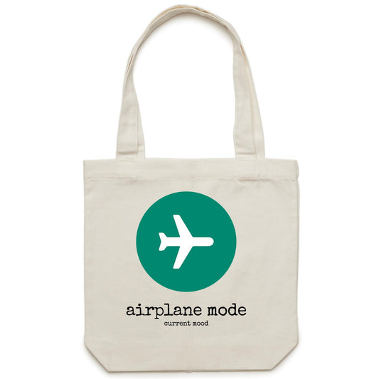 Current Mood 'AIRPLANE MODE' - Carrie - Canvas Tote Bag
