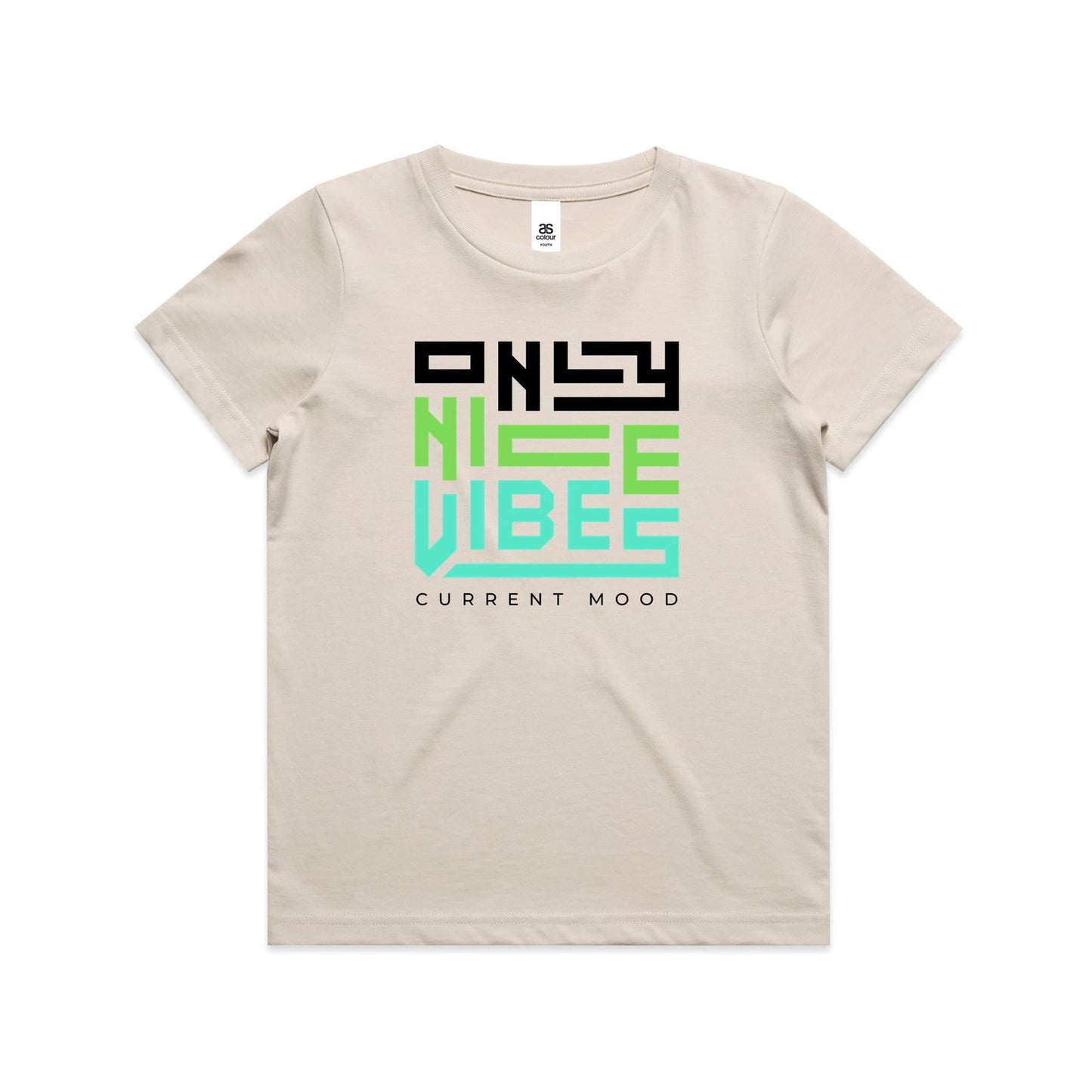 Current Mood 'ONLY NICE VIBES' Youth Tee