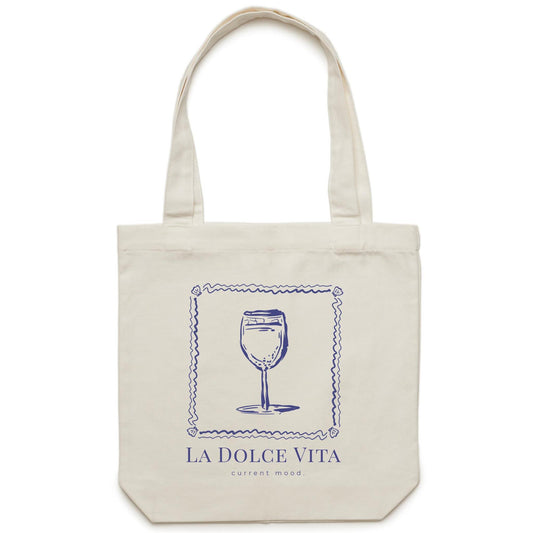 Current Mood 'LA DOLCE VITA' - Carrie - Canvas Tote Bag