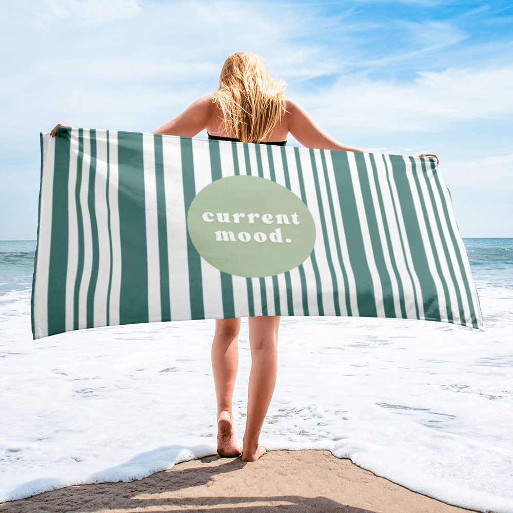 Current Mood - Beach Towel (Green)