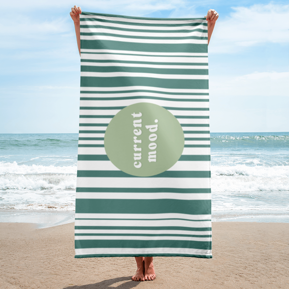 Current Mood - Beach Towel (Green)
