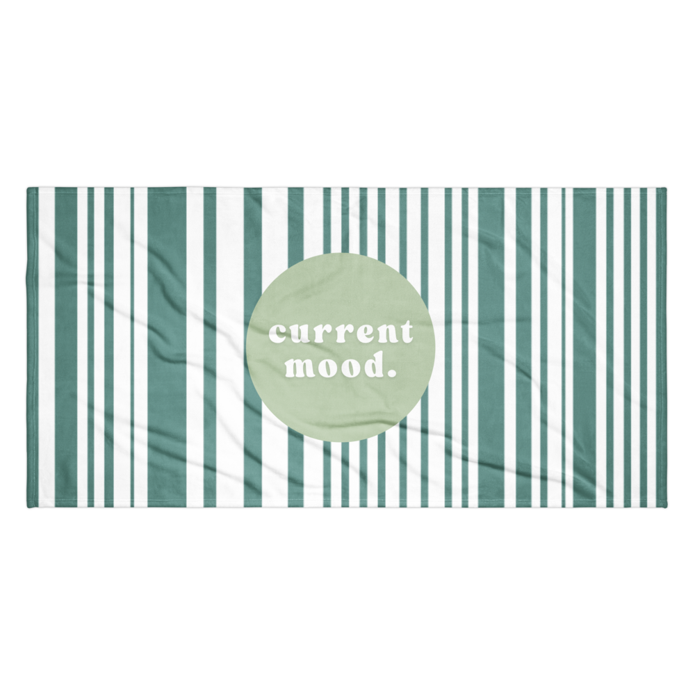 Current Mood - Beach Towel (Green)