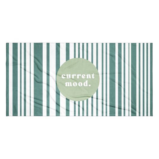 Current Mood - Beach Towel (Green)