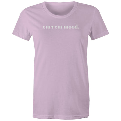 Current Mood 'IN LOVE WHITE LOGO' Women's Tee