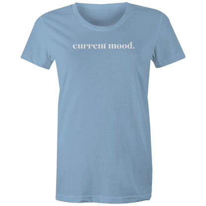 Current Mood 'IN LOVE WHITE LOGO' Women's Tee