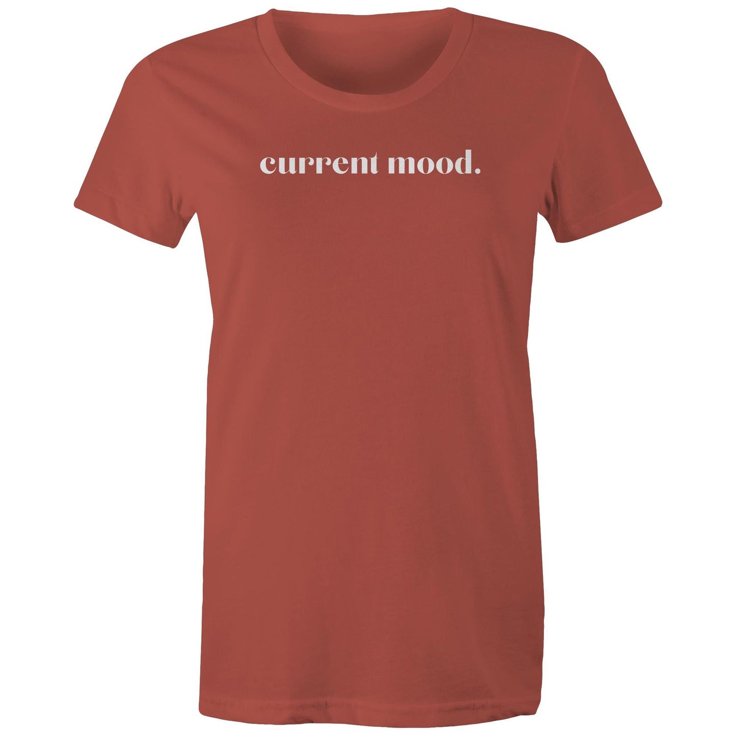 Current Mood 'IN LOVE WHITE LOGO' Women's Tee