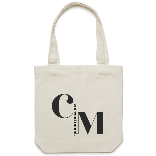 Current Mood 'CM LOGO' - Carrie - Canvas Tote Bag