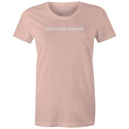 Current Mood 'IN LOVE WHITE LOGO' Women's Tee