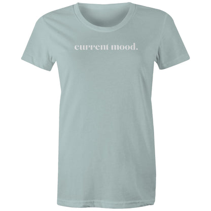 Current Mood 'IN LOVE WHITE LOGO' Women's Tee