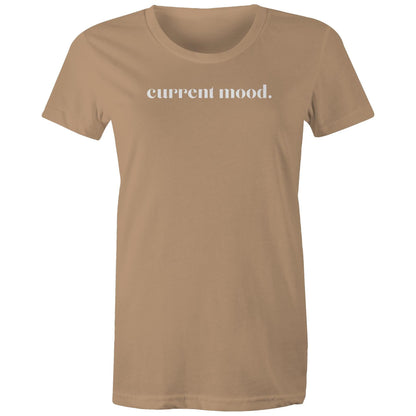 Current Mood 'IN LOVE WHITE LOGO' Women's Tee