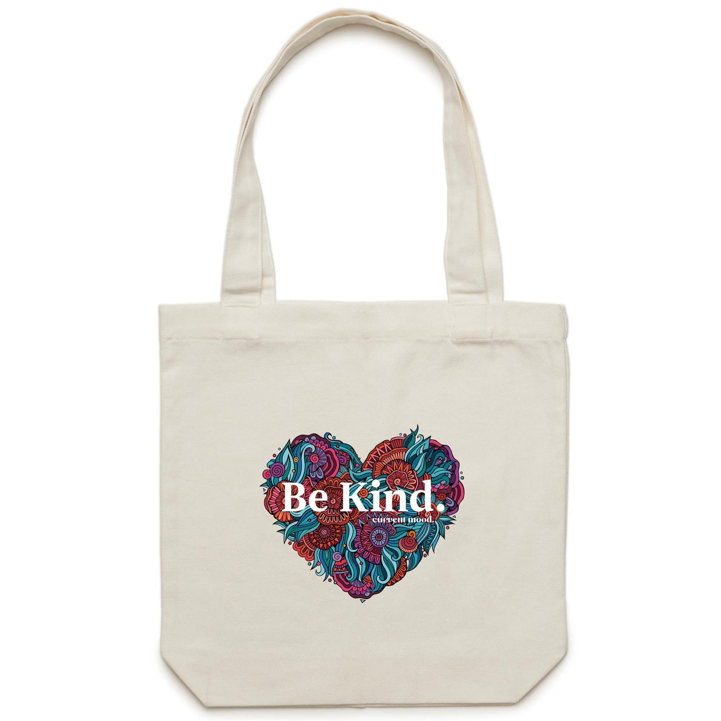 Current Mood 'BE KIND' - Carrie - Canvas Tote Bag